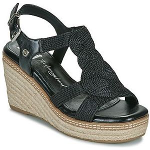 XTI 142320, sandalen met sleehak voor dames, Zwart, 38 EU