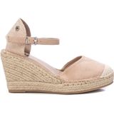 XTI 142382 Espadrilles damessandalen met sleehak, beige, 38 EU, Beige, 38 EU