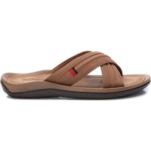 REFRESH 171672 Platte herensandalen, camel, 40 EU, Kameel, 40 EU