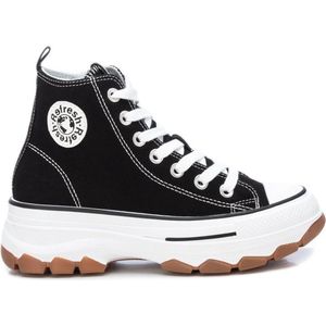 Refresh 171919 Sneakers met knopen voor dames, zwart, 40 EU, Zwart, 40 EU
