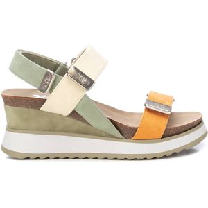 Xtivoor vrouwen. 14282204-VERDE Sandalen 142822 groen (36), 5 tot 8 cm, Gesp, Casual