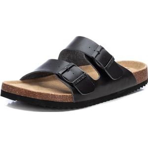 REFRESH 171963, platte sandalen voor heren, Zwart, 45 EU