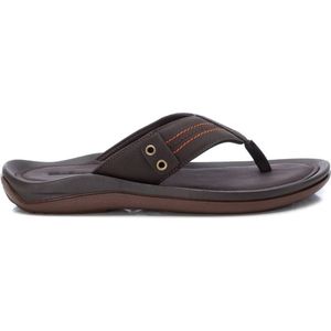 REFRESH herensandalen, kleur: zwart, maat 41, Bruin, 43 EU