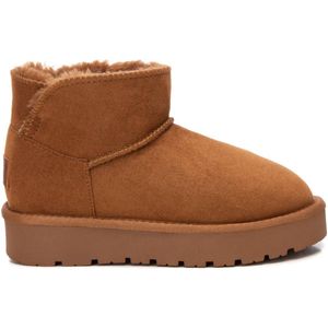 Xti Kids - 15111702-CAMEL - Enkellaarsjes - Bruin - Plat - Casual