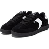 Xti - 14339702-NEGRO - Trainers - Zwart - Leer - Plat - Veters