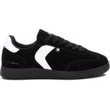 Xti - 14339702-NEGRO - Trainers - Zwart - Leer - Plat - Veters