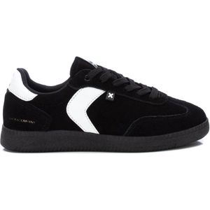 Xti - 14339702-NEGRO - Trainers - Zwart - Leer - Plat - Veters
