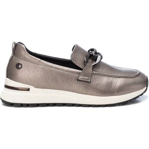 Xtivoor vrouwen. 14337304-PLOMO Mocassins 143373 zilvergrijs (37), Casual, Imitatieleer