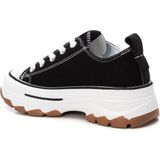 REFRESH 172477 Trainer - Zwart - Canvas - Damestrainer met Verstelbare Veters