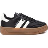 Xti - 143645 - Sneakers - Zwart - Synthetisch Leer - Ademend Mesh