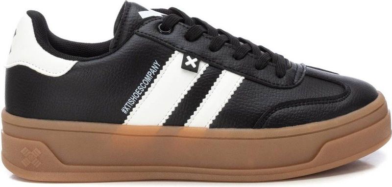 Xti - 143645 - Sneakers - Zwart - Synthetisch Leer - Ademend Mesh