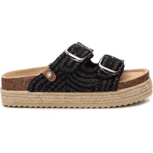 REFRESH - Damessandalen - Zwart - Strokenmateriaal - Verstelbare Gespen