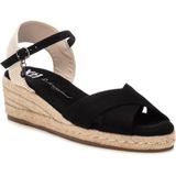 Xti - 14411001-NEGRO - Leren Sandalen - Zwart - Gesp - Casual