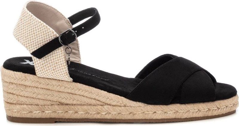 Xti - 14411001-NEGRO - Leren Sandalen - Zwart - Gesp - Casual