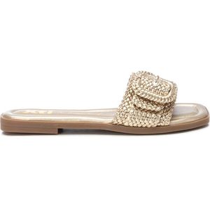 Xti - 14386101-ORO Sandalen - Goudkleurig - Stof - Plat - Casual
