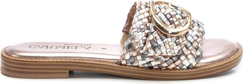 Carmela - 16219804 - Sandalen - Nude - Leer - Plat