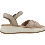 Carmela - 16224702 - Sandalen - Beige - Leer - Gesp - Casual