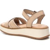 Carmela - 16224702 - Sandalen - Beige - Leer - Gesp - Casual