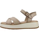 Carmela - 16224702 - Sandalen - Beige - Leer - Gesp - Casual