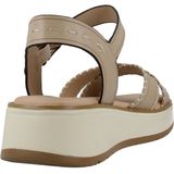Carmela - 16224702 - Sandalen - Beige - Leer - Gesp - Casual
