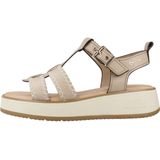 Carmela - 162246 - Leren Sandalen - Beige - Casual - Gesp