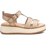 Carmela - 162246 - Leren Sandalen - Beige - Casual - Gesp