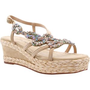 Alma EN Pena, Dames, Schoenen, Beige, Maat: 37 EU Leer,