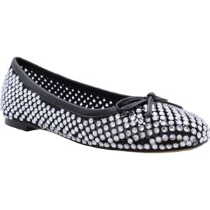 Lola Cruz - 079Z00BK Ballerina's - Cristals-negro