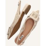 Bibi Lou - Schoenen - Beige - Leer - Slingbacks met Geweven Touw Detail
