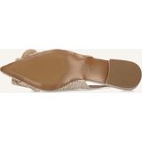 Bibi Lou - Schoenen - Beige - Leer - Slingbacks met Geweven Touw Detail