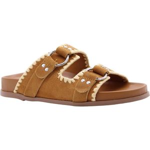 Bibi Lou - Slippers - Groen - Leer