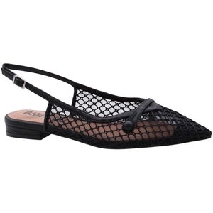 Bibi Lou - Ballerina's - Zwart - Mesh - Gespsluiting