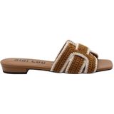 Bibi Lou - Cyrus - Dames Slippers - Bruin - Kunstleer