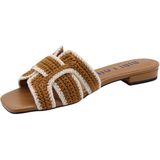Bibi Lou - Cyrus - Dames Slippers - Bruin - Kunstleer