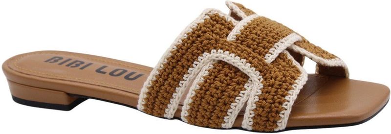 Bibi Lou - Cyrus - Dames Slippers - Bruin - Kunstleer