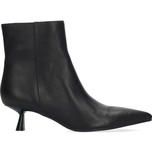 Bibi Lou - Leren Enkellaarsjes - Zwart - Kitten Heel