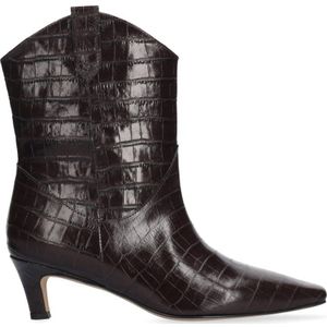 Bibi Lou - Botines - Kastanjebruin - Leren Enkellaarsjes