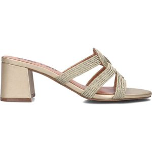 Bibi Lou - Muiltjes - Geel - Goud - Leren Bovenwerk