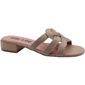 Bibi Lou - Heeled Mules - Bruin - Chili Peppers