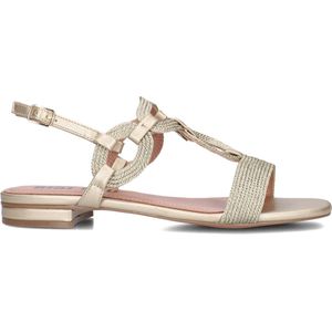 Bibi Lou - 855Z94HG - Sandalen - Goudkleurig - Leer/Textiel - Platte Zool