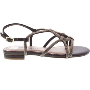 Bibi Lou - Liv Sandal - Sandalen - Donkerbruin - Leatherlook