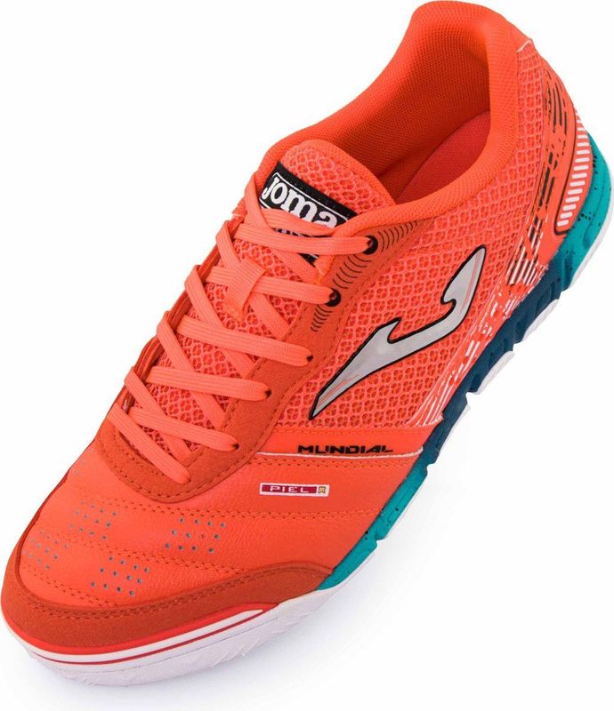 Joma - Mundial - Voetbalschoenen - Zwart/Rood - Synthetisch/Mesh