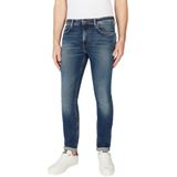 Pepe Jeans - Slim Jeans Hatch - Spijkerbroek - Blauw - 98% Katoen, 2% Elastaan