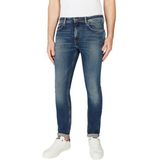 Pepe Jeans - Slim Jeans Hatch - Spijkerbroek - Blauw - 98% Katoen, 2% Elastaan
