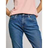 Pepe Jeans Dames SLIM JEANS MW GRACE Jeans, blauw (Denim - EE3), 24W/30L, Blauw (Denim - Ee3), 24W / 30L