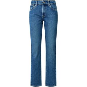 Pepe Jeans Dames SLIM JEANS MW GRACE Jeans, blauw (Denim - EE3), 24W/30L, Blauw (Denim - Ee3), 24W / 30L