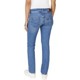 Pepe Jeans - Slim-Fit Jeans - Blauw - Stretch Denim - Verweerd Effect