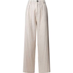 Stretchbroeken - Gestreept - Linnenmix - Hoge Taille - Wijde Pijpen