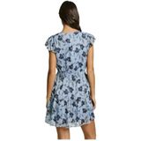 Pepe Jeans - Emmanuelle - Jurk - Blauw - Vloeiende Stof