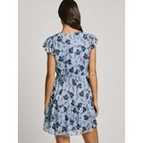 Pepe Jeans - Emmanuelle - Jurk - Blauw - Vloeiende Stof